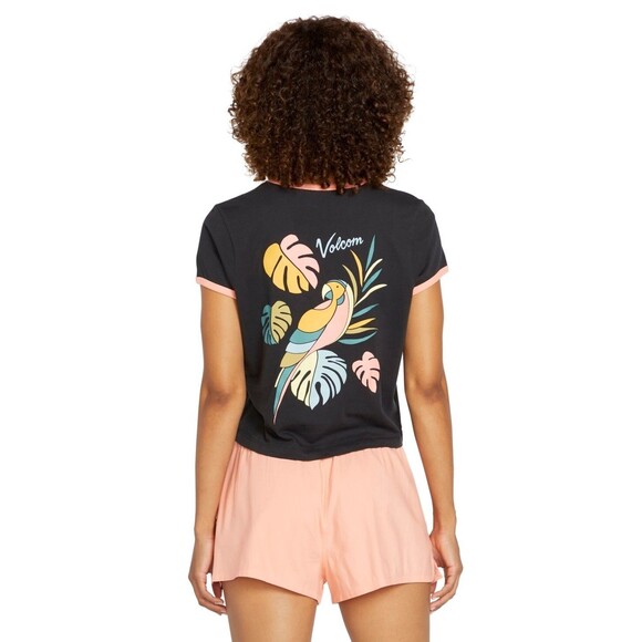 Volcom Juniors' Cotton Maybe Baby Tee - Black, XL - Picture 3 of 3